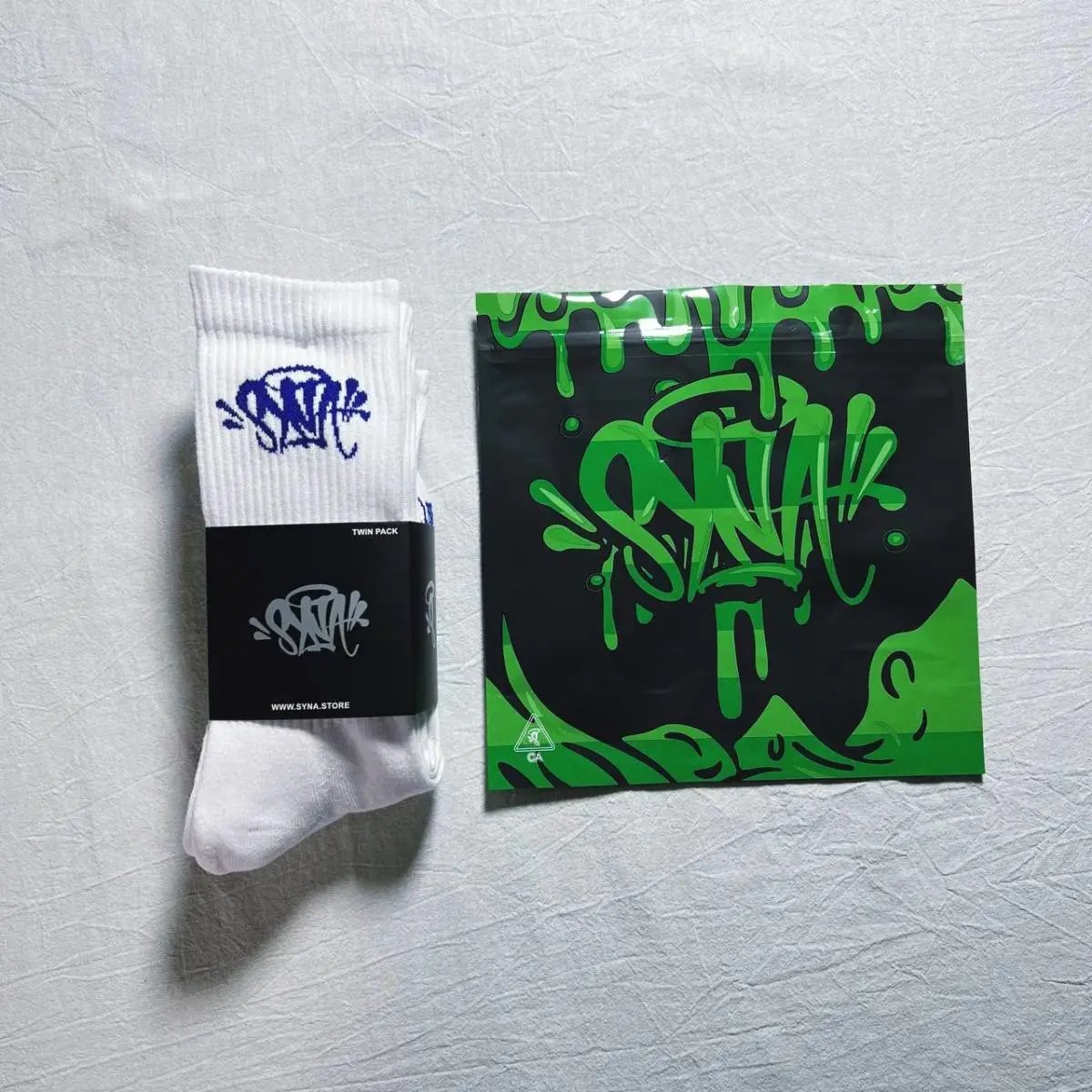 STVL Graffiti Crew Socks, 6 Pair Pack, Cotton Blend, Streetwear Style, Unisex 1