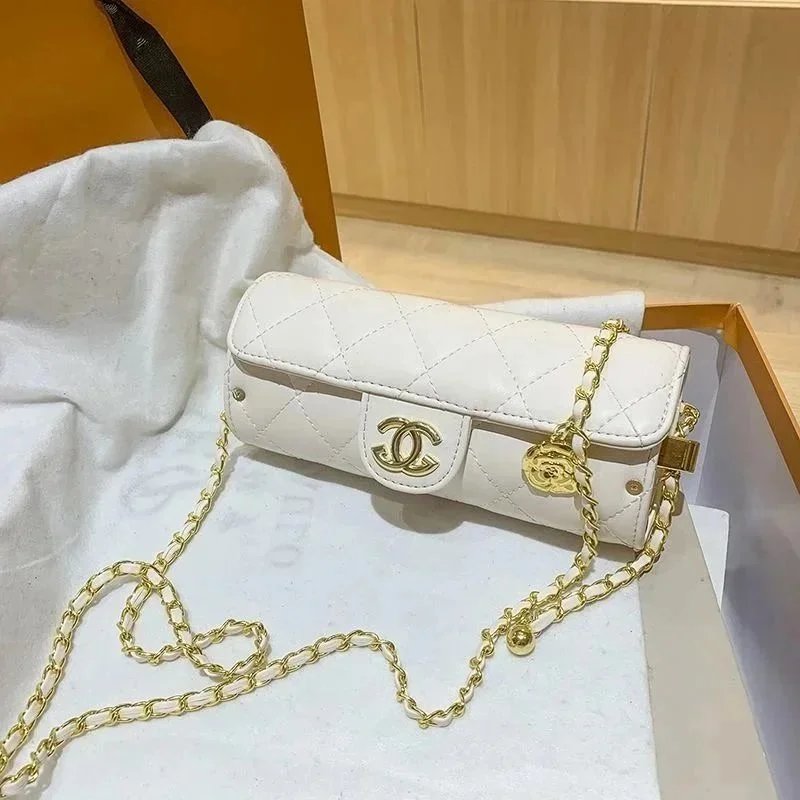 圆筒女包新款斜挎包链条包包手提包小香风名媛网红ins链条单肩包 - 201292