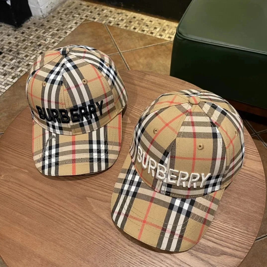 Burberry Vintage Check Baseball Cap with Embroidered Logo - 198363