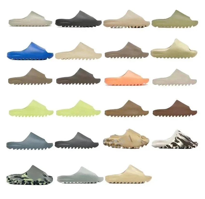 Yeezy Slide Cloud White Foam Footwear with锯齿 Sole - 202649