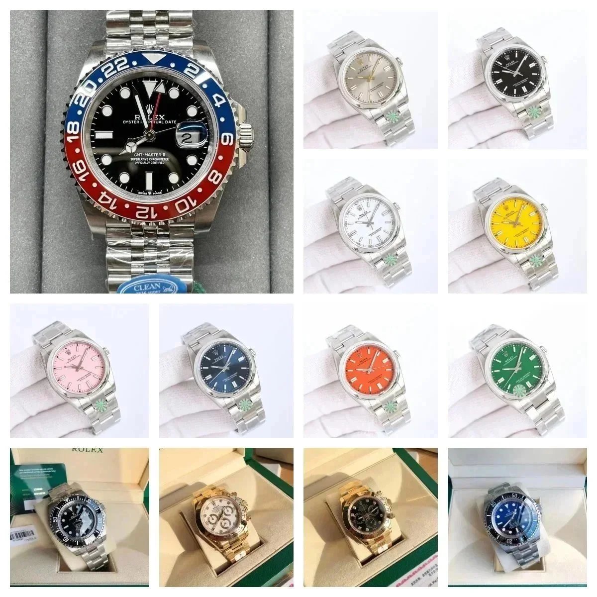 RHA01-全自动机械手表钢带防水夜光男款手表40MM:findsindex.com - 201111