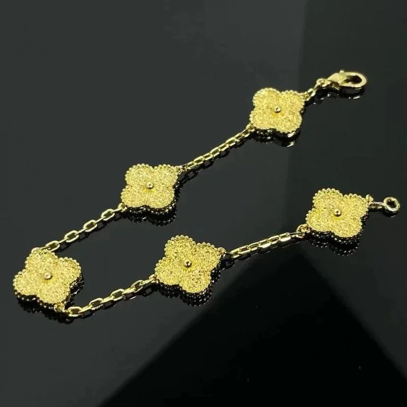 Van Cleef & Arpels Alhambra Four-Leaf Motif Gold Bracelet - 201721