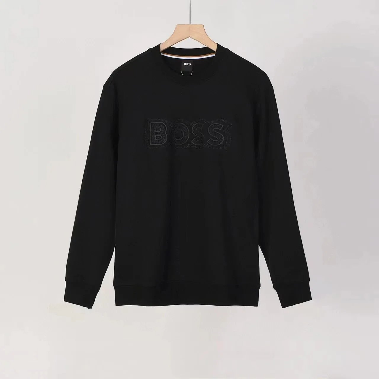 【DX40-2】弹力棉圆领立体软胶压花字母长袖卫衣:findsindex.com - 201384