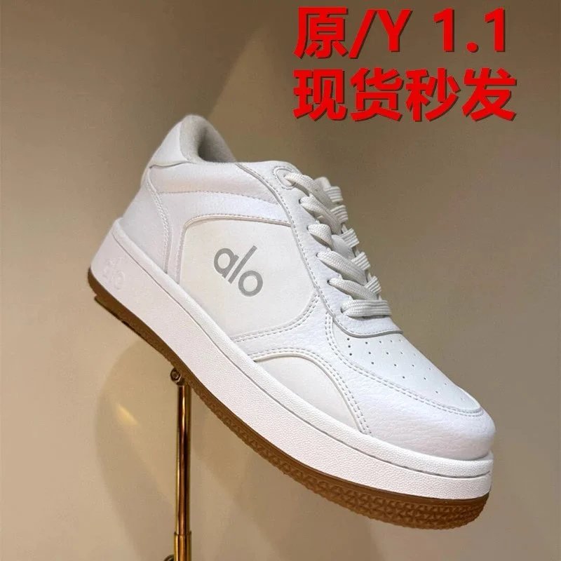 alo金智秀同款鞋2025春夏新款厚底增高拼色小白鞋休闲运动鞋板鞋:findsindex.com - 202452