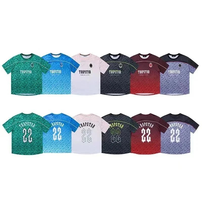 Trapstar潮会标斜logo数字23篮球服足球衣渐变色运动情侣短袖T恤：findsindex.com - 203158