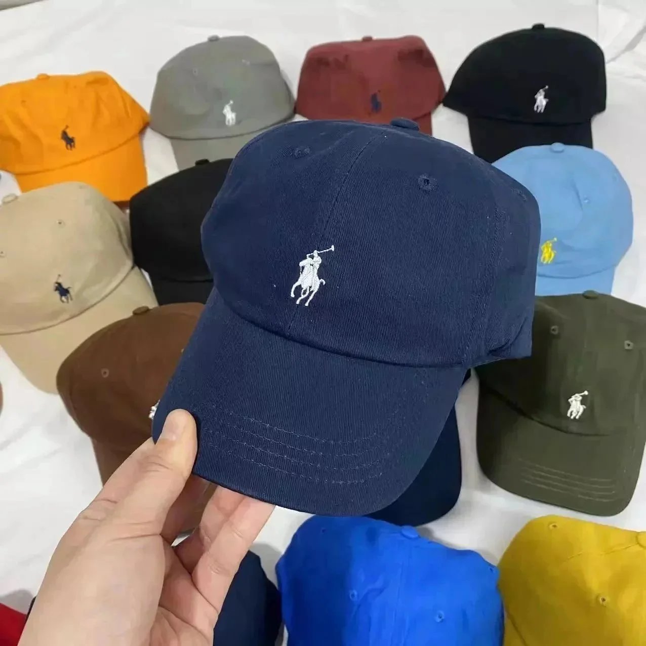 Polo Ralph Lauren Classic Pony Embroidered Dad Hat - Navy