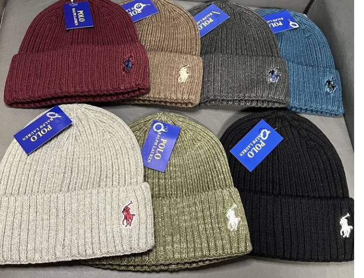 Polo Ralph Lauren Ribbed Knit Beanie with Embroidered Pony Logo - 199528