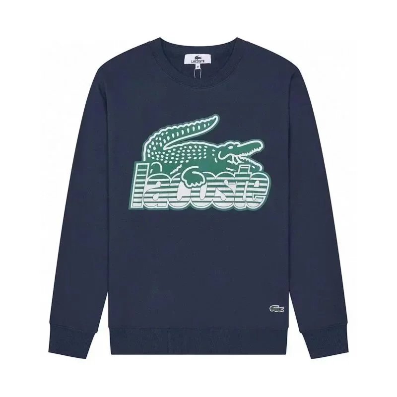 Green Crocodile Sweatshirt with Blue Background 002