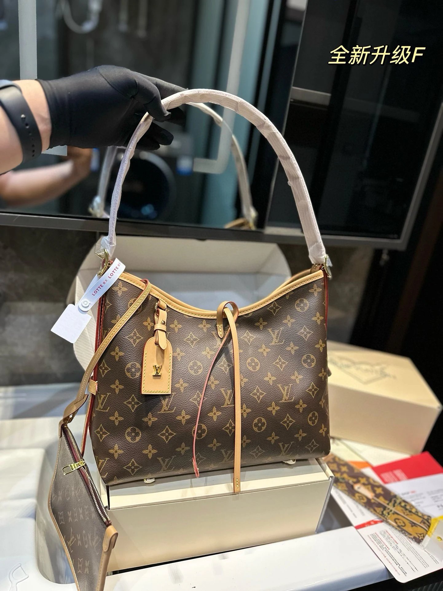 Louis Vuitton Denim Monogram Hobo Bag and Pochette in Blue Gray Shoulder Bags - 12