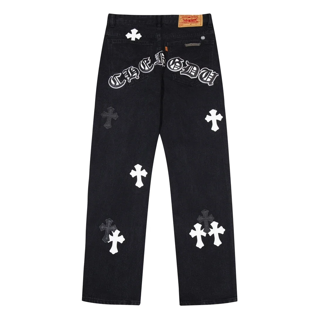 Chrome Hearts Cross Patch Jeans Collection