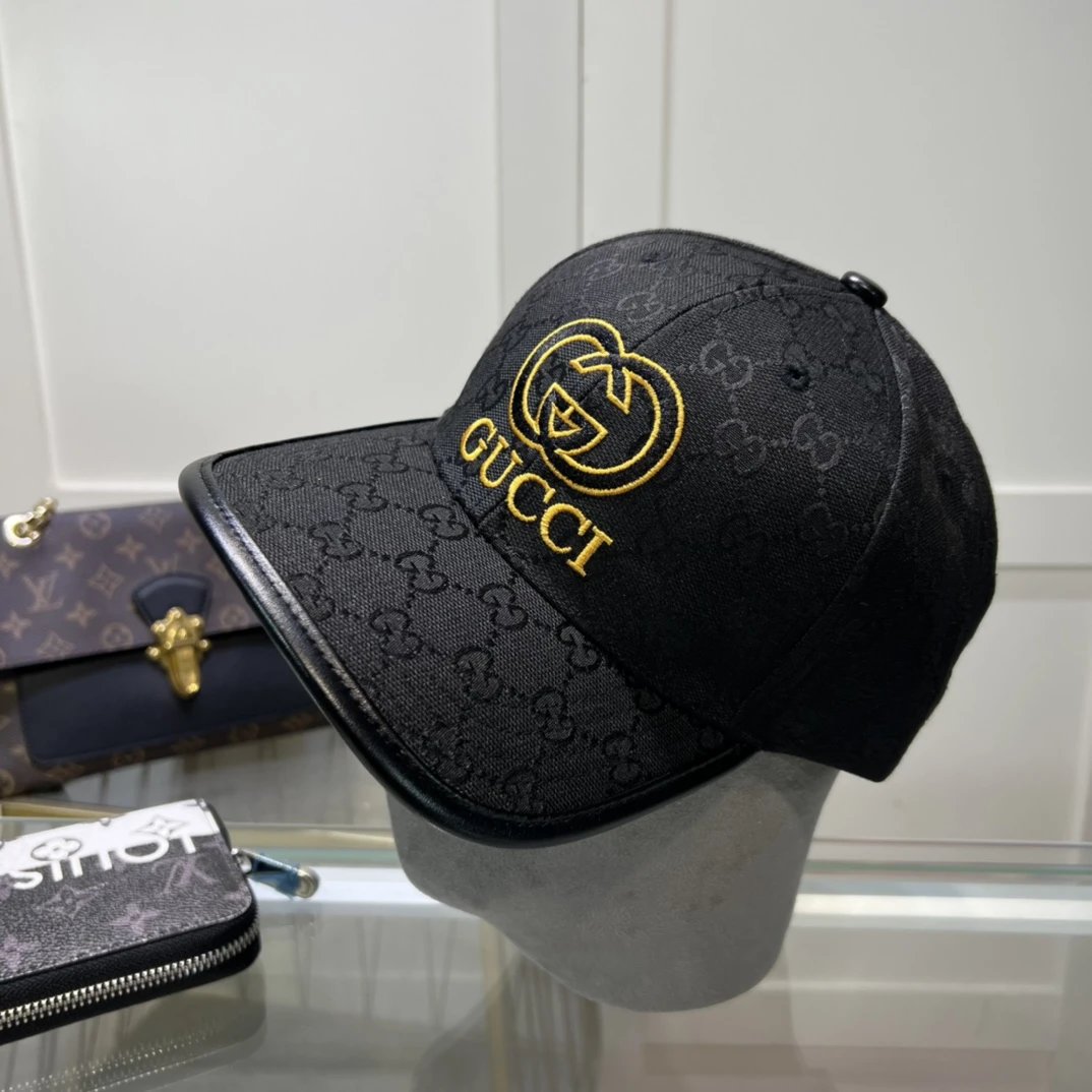 GUCCI double G monogram baseball cap - rep Gucci