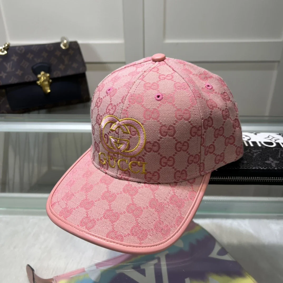 GUCCI double G monogram baseball cap