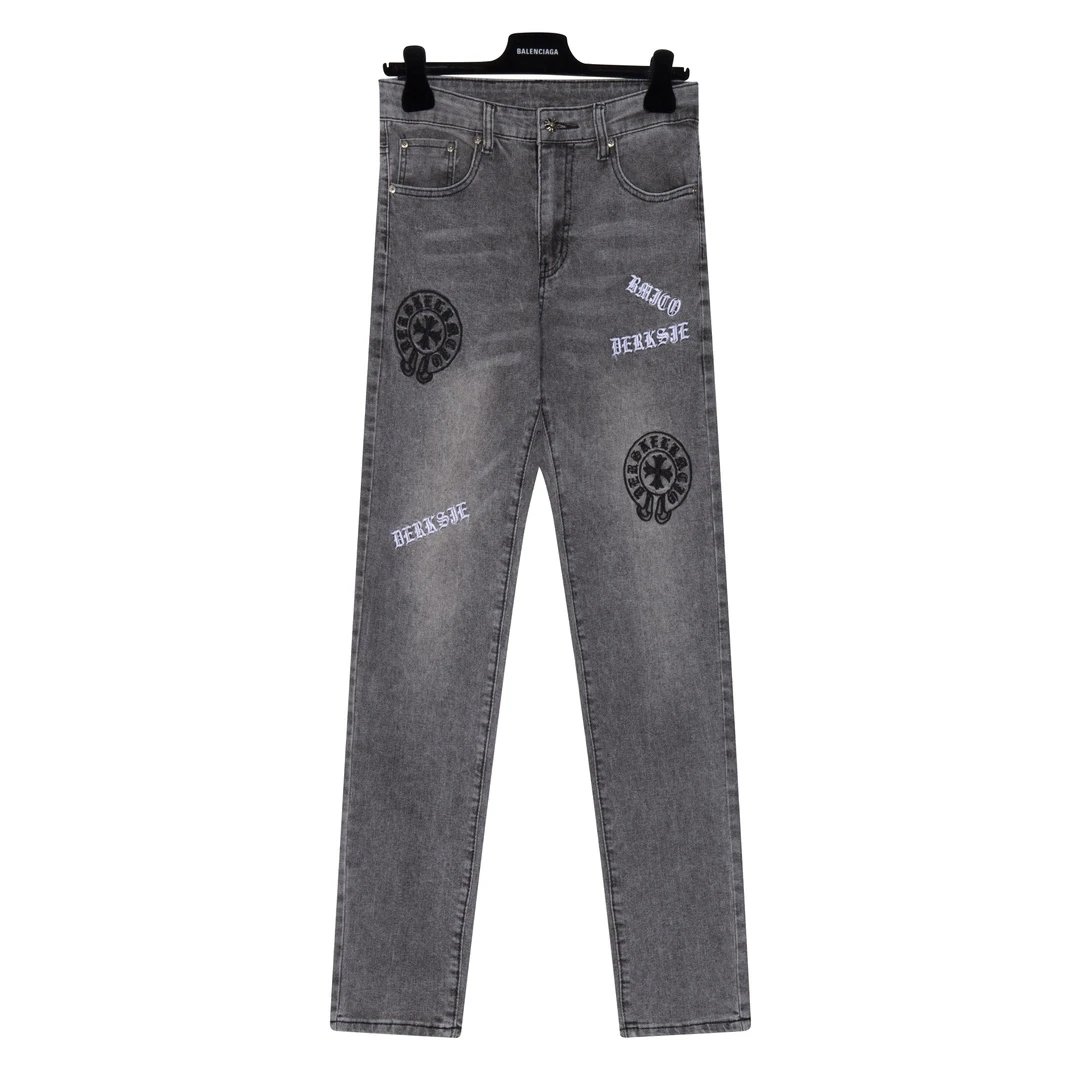Chrome Hearts Cross Patch Jeans Collection - rep spodnie