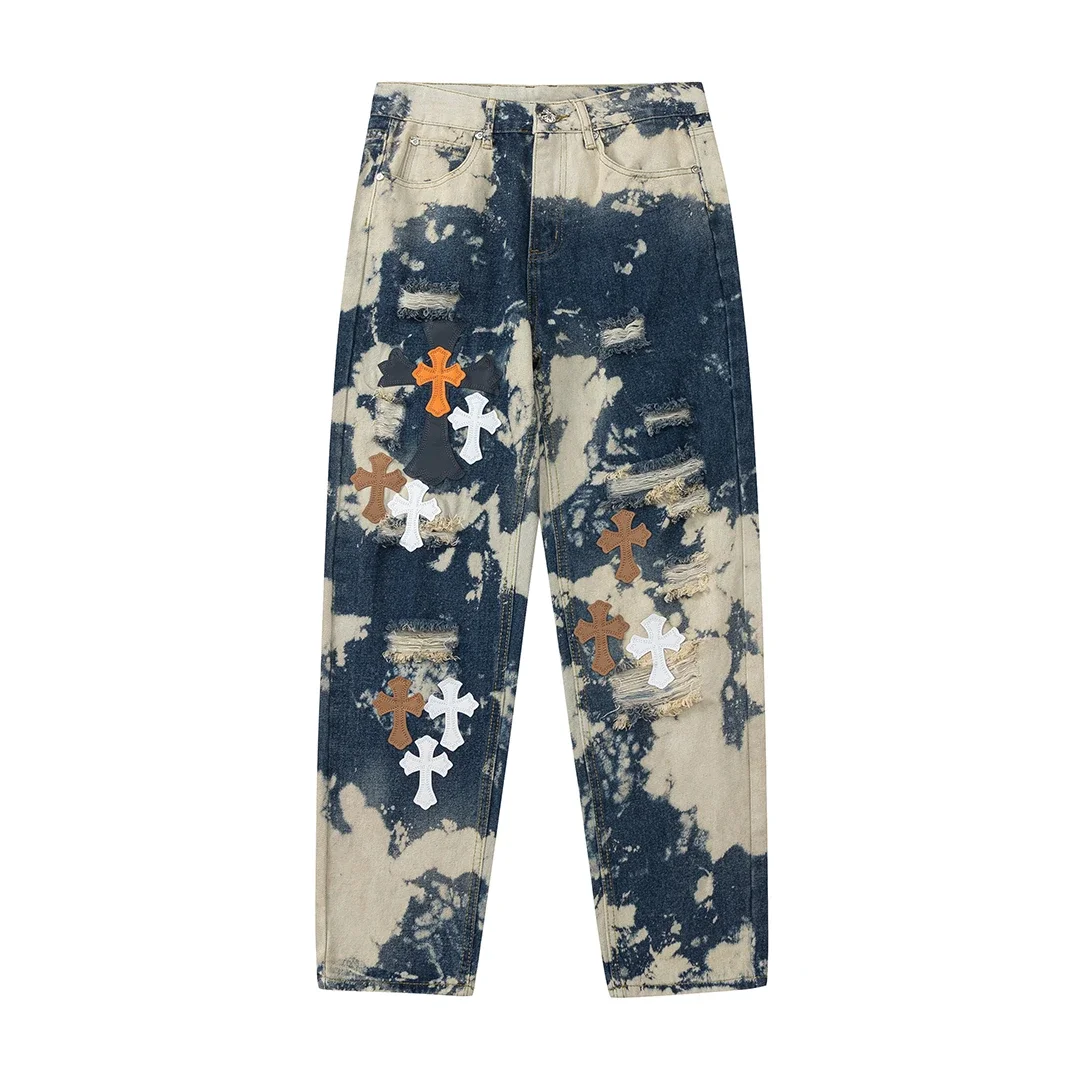 Chrome Hearts Cross Patch Jeans Collection