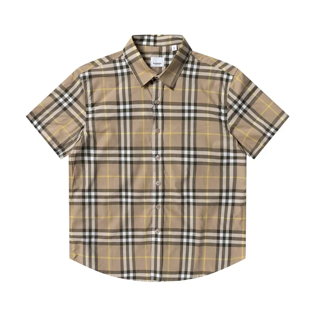 Burberry Shirts 2-SH-002 short-sleeve check button-up shirt product detail image 3
