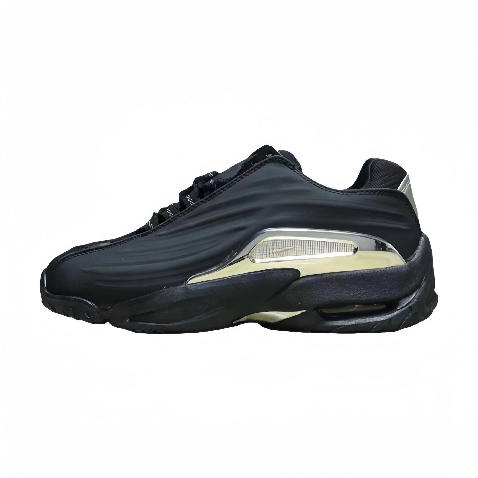 公鸭鞋--黑银边