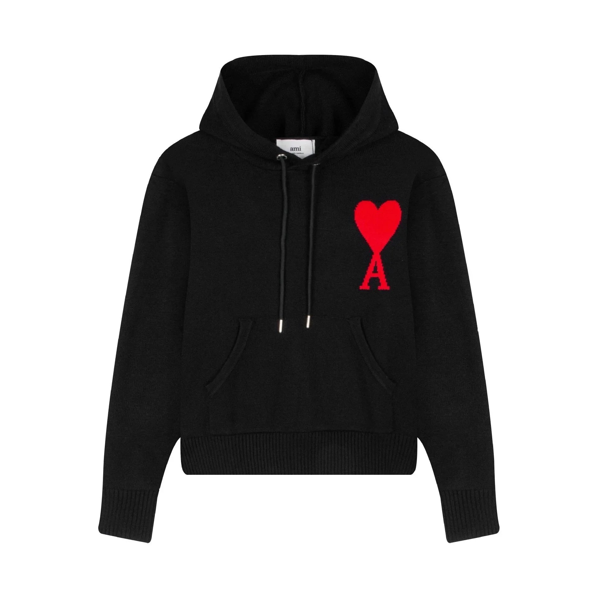 A46 Big Heart Hooded Black