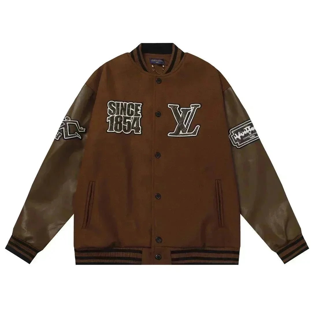 Saint Tears Calligraphy and a Violin Case Varsity Jacket Black/White - 7