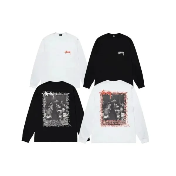 Stüssy x Evil Tribe Long Sleeve T-Shirt Navy - 11