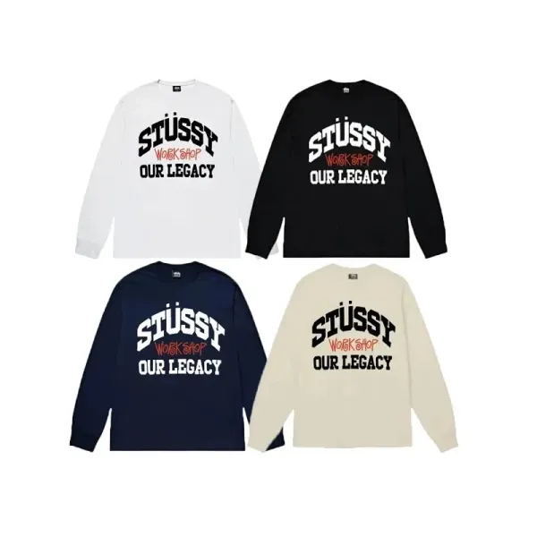 Stüssy x Evil Tribe Long Sleeve T-Shirt Navy - 7