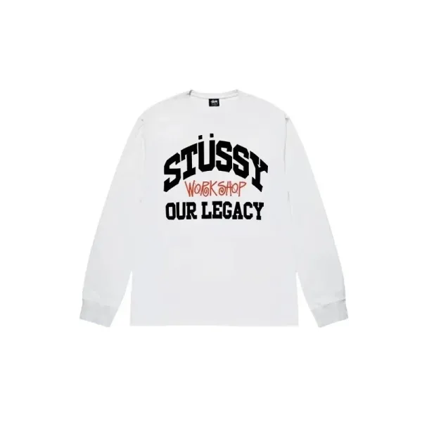 Stüssy Workshop Our Legacy White Long-Sleeve T-Shirt - 1