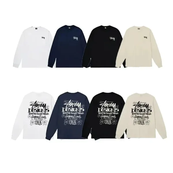 Stüssy x Evil Tribe Long Sleeve T-Shirt Navy - 4