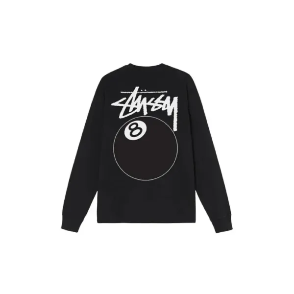 Stüssy 8-Ball Long Sleeve T-Shirt Black - 1