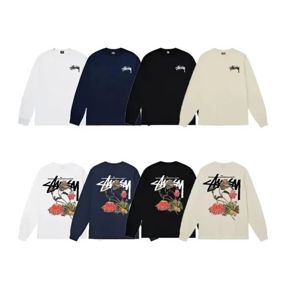 Stüssy x Evil Tribe Long Sleeve T-Shirt Navy - 12