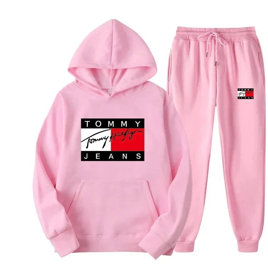 Air Jordan Logo Hoodie and Sweatpants Set Red/Black - 7