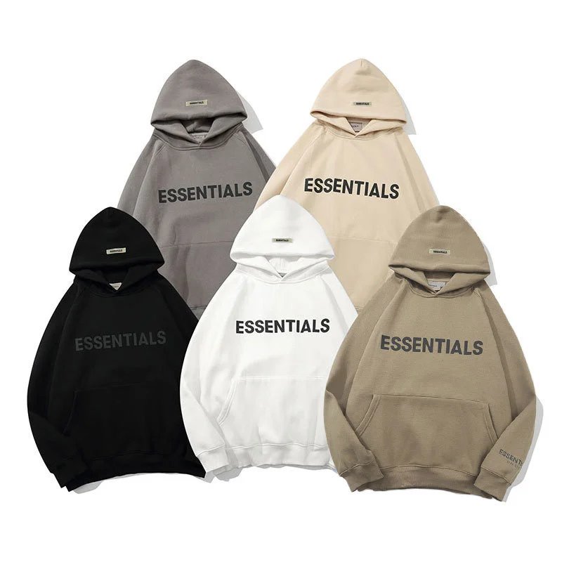 hot selling+26复线Essentials潮流新款胸前LOGO压胶连帽卫衣FOG