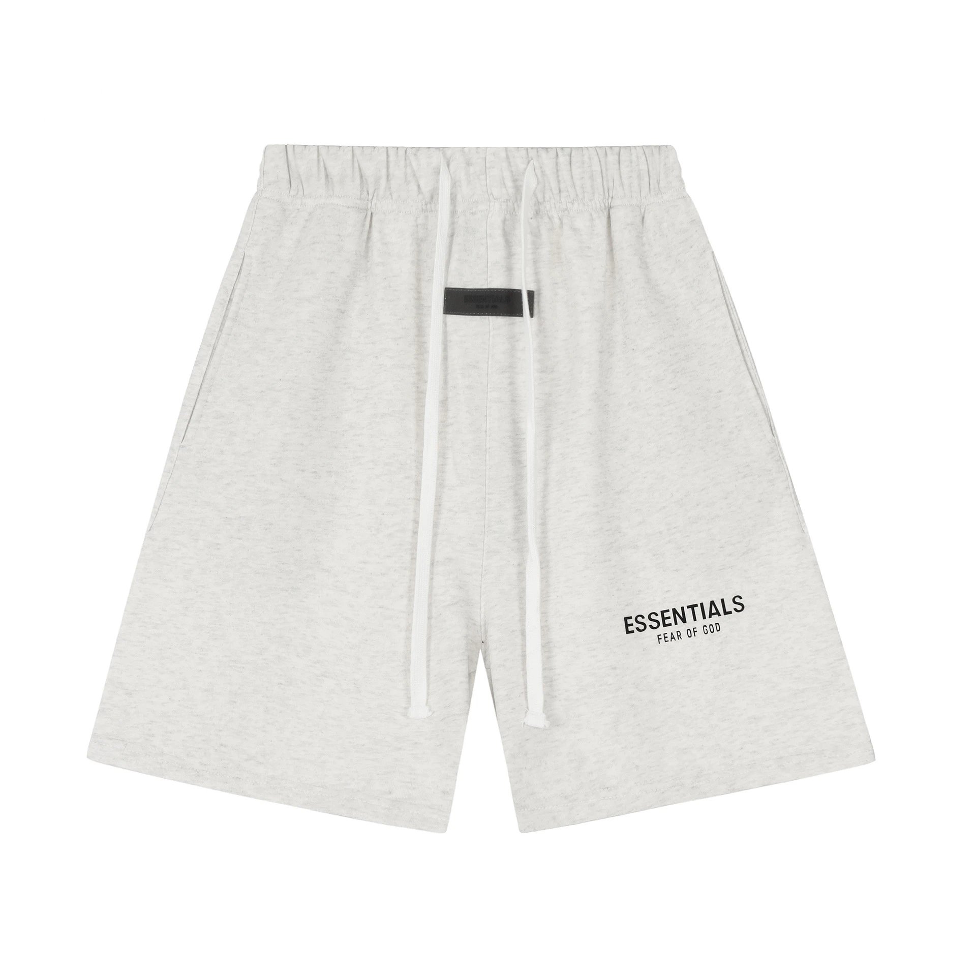 ESSENTIALS复线前后字母植绒夏季纯棉FOG短袖短裤套装FEAR OF GOD