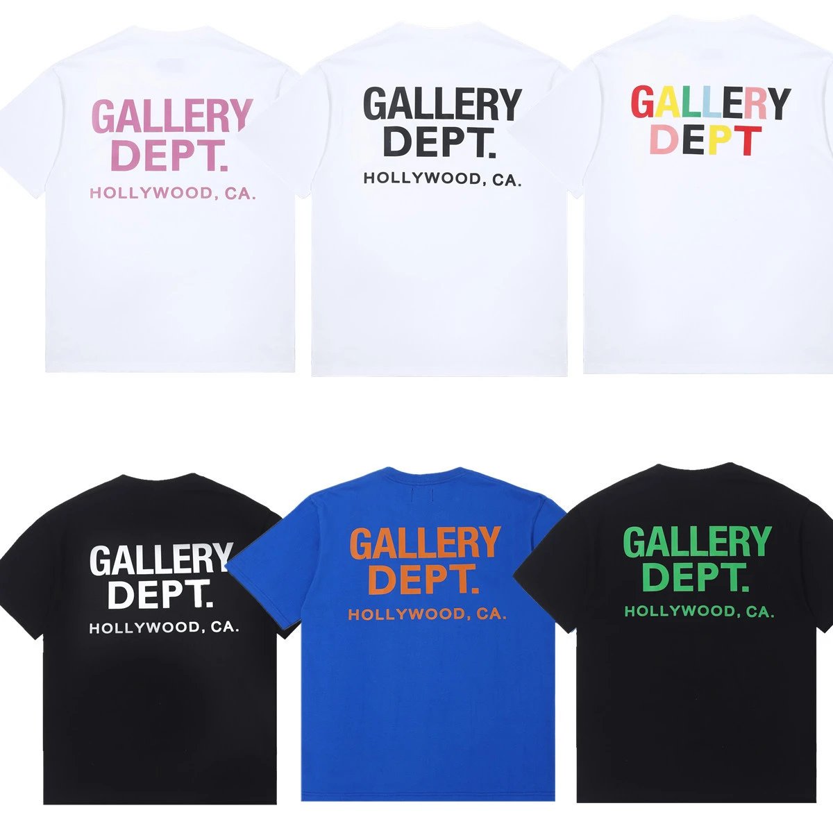 Gallery基础款字母logo印花休闲男女宽松潮牌短袖T恤情侣装