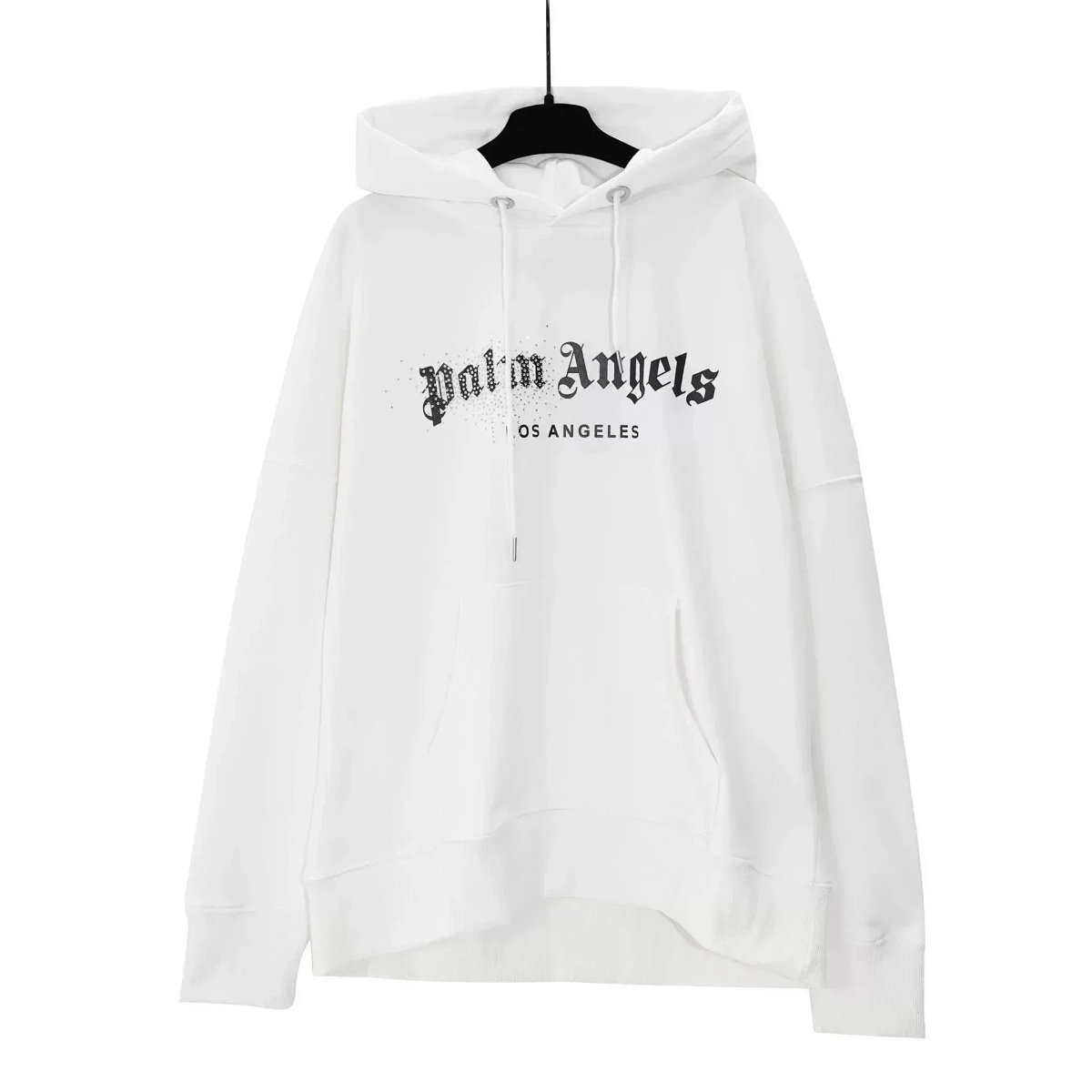 Palm Angels Crystal Logo Hoodie Black product detail 2 in Litbuy spreadsheet finds