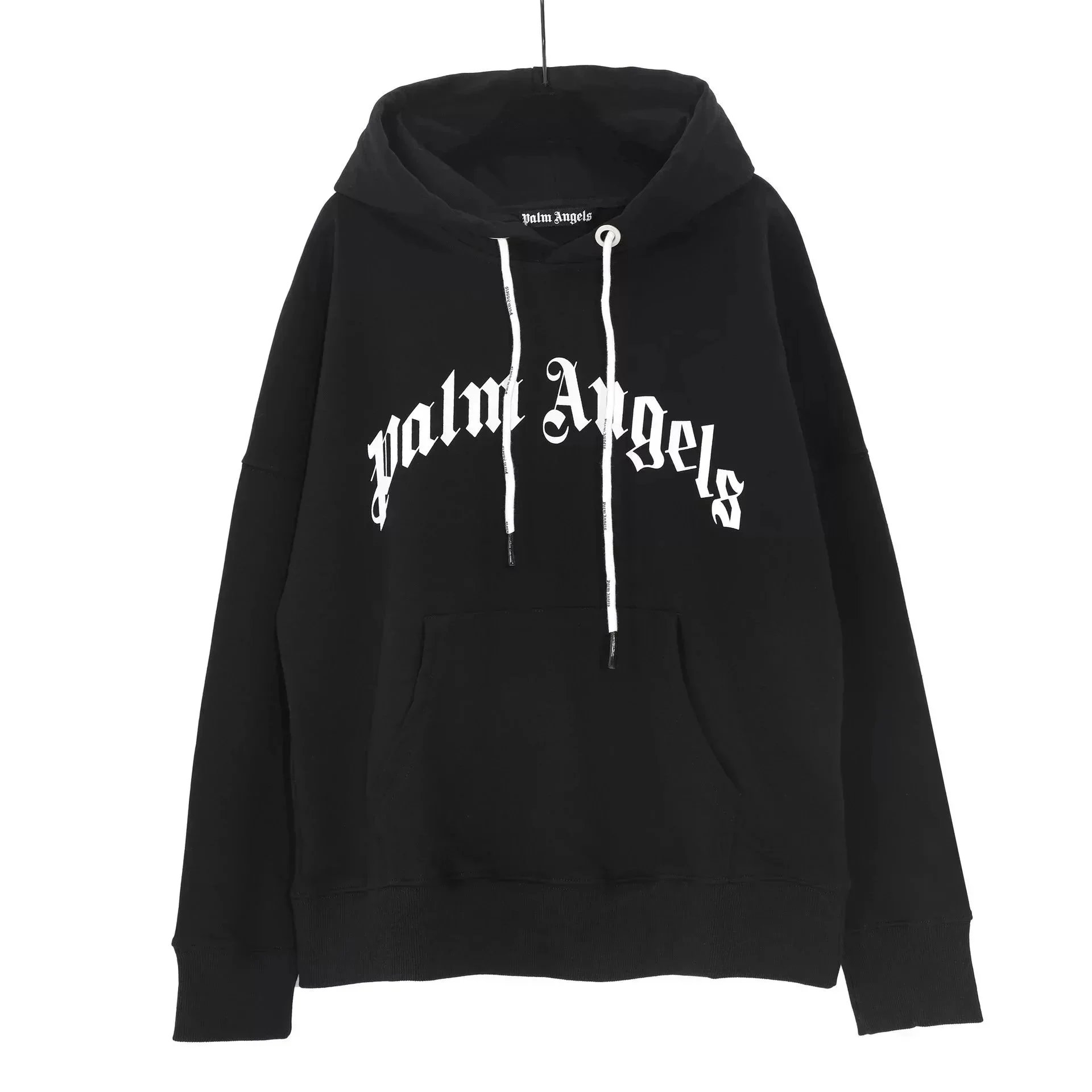 Palm Angels Hoodie White Black Yellow Graphic Streetwear