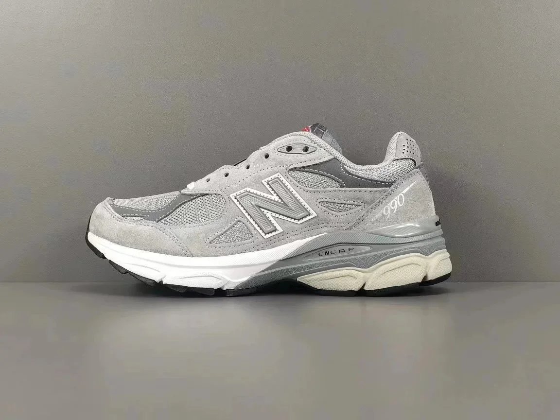New Balance 990v3 Burgundy Running Shoes - 3