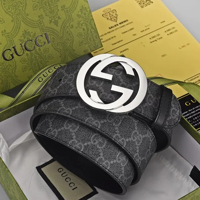 Gucci Belts 1-CL-001 GG monogram belt product detail image 5