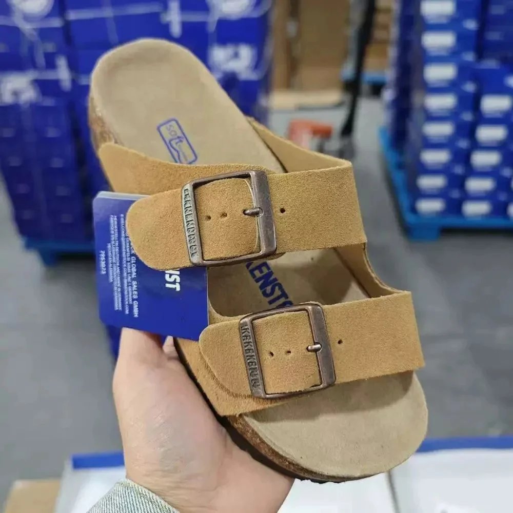 Birkenstock Boston Tan Suede Clog Sandals
