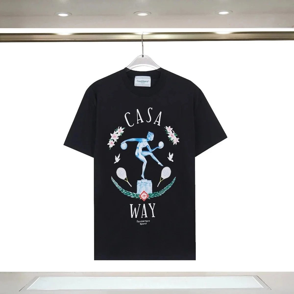 Casablanca Casa Bianca Black 'Casa Way' Graphic T-Shirt Black