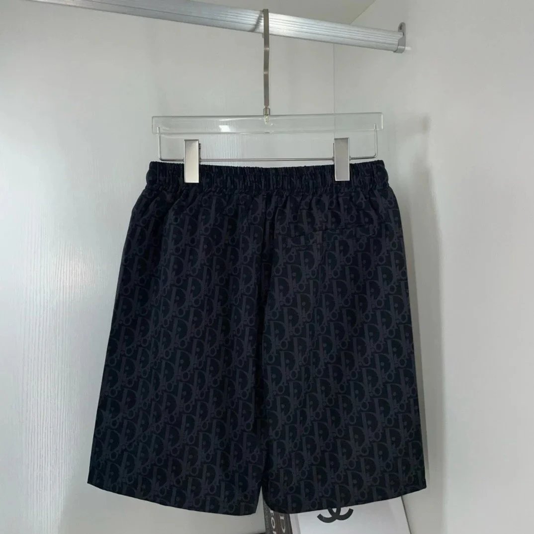 Dior Oblique Print Navy Blue Gradient Shorts