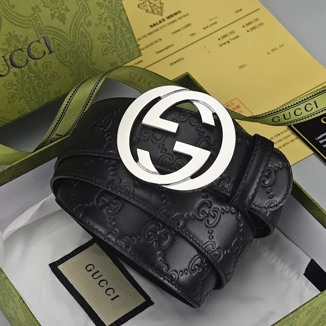 Gucci Belts 1-CL-001 GG monogram belt product detail image 8