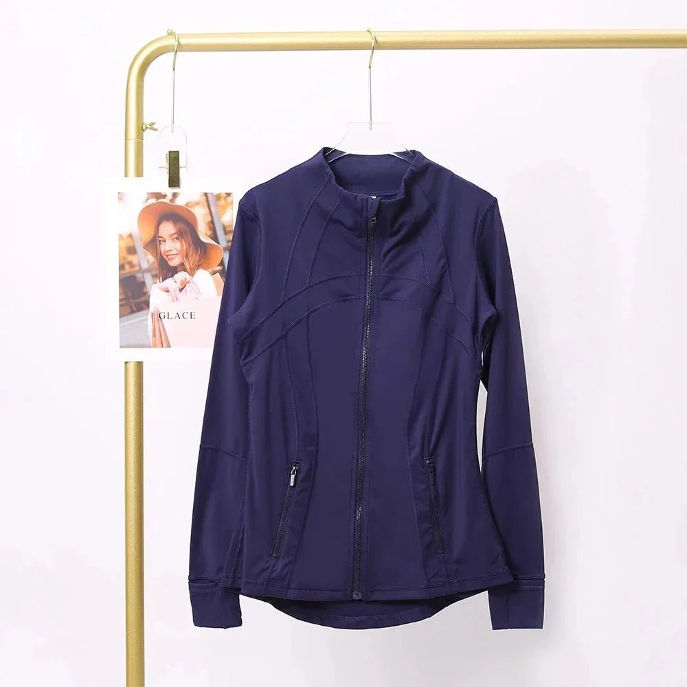 GLACE GLACE Midnight Blue Zip-Up Jacket Navy
