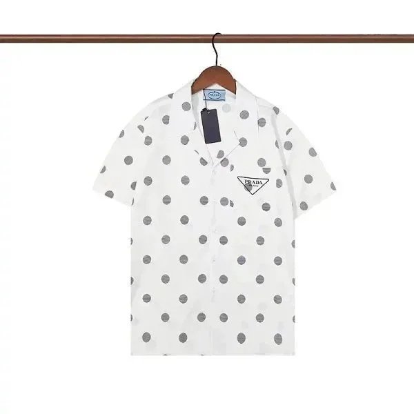Prada Short Sleeve Shirt Multicolor Flame Print Casual