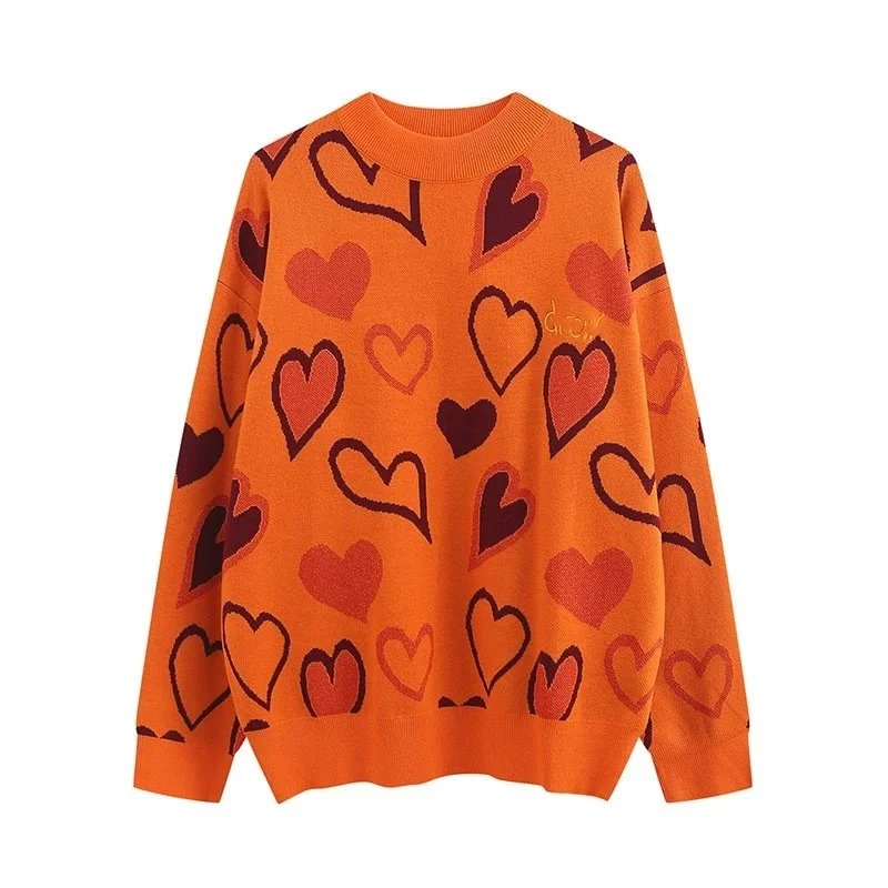 Off White Arrow Knit Sweater Multicolor Graphic Crewneck