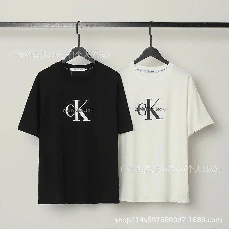 Calvin Klein CK Logo Black White Casual T-Shirt