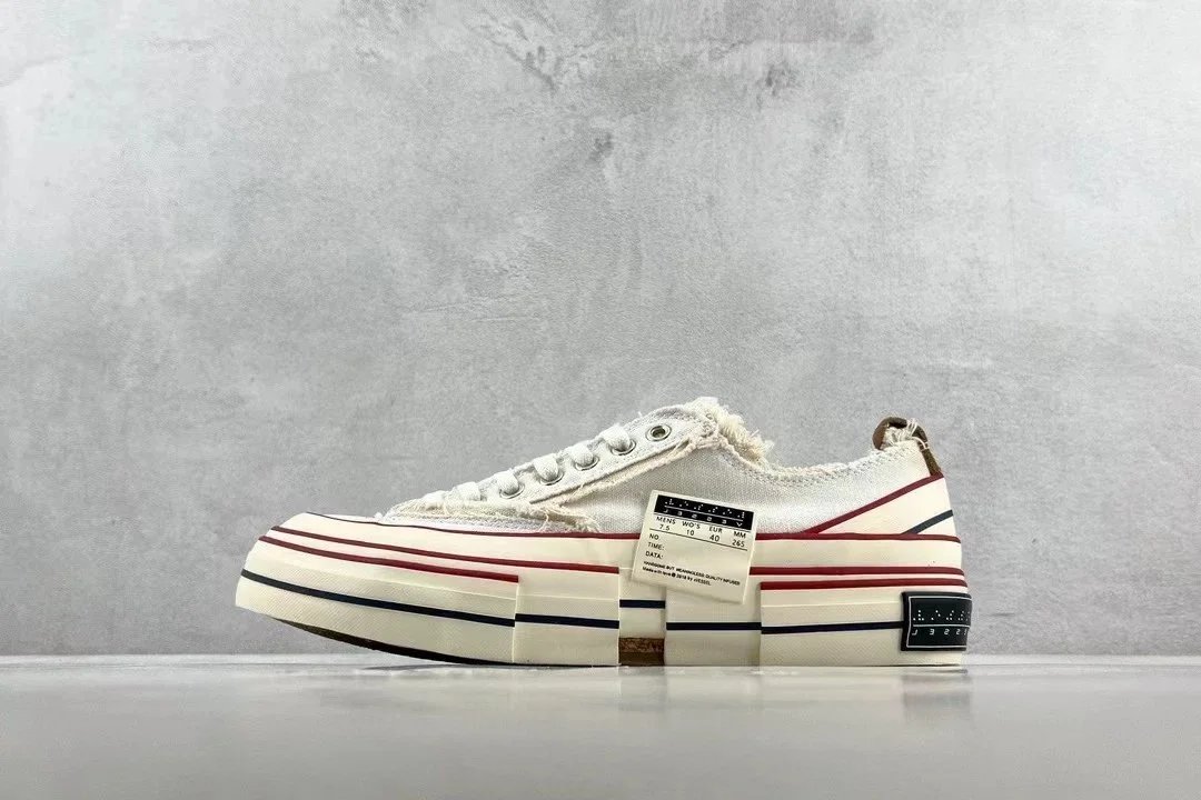 Maison Margiela Tabi Sneaker Black and White Canvas Sneakers - 9