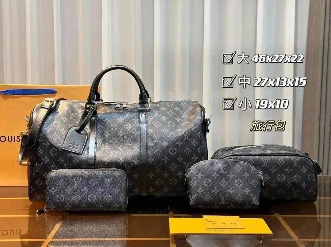 Louis Vuitton Handbags Monogram handbag set with matching wallet and crossbody pouch image 15