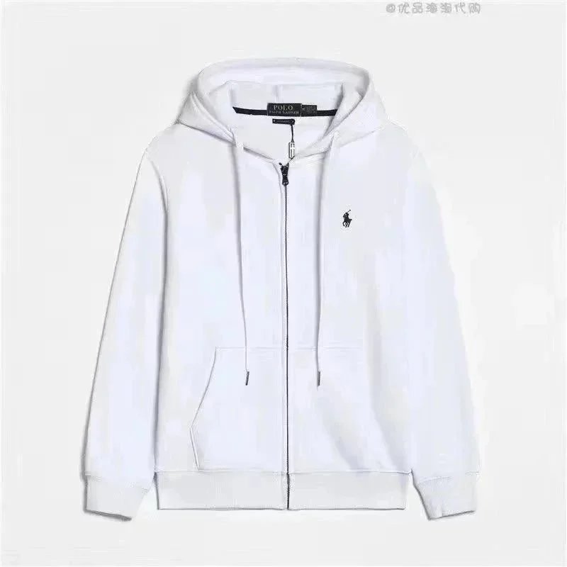 Polo Ralph Lauren Polo Ralph Lauren White Zip-Up Hoodie White