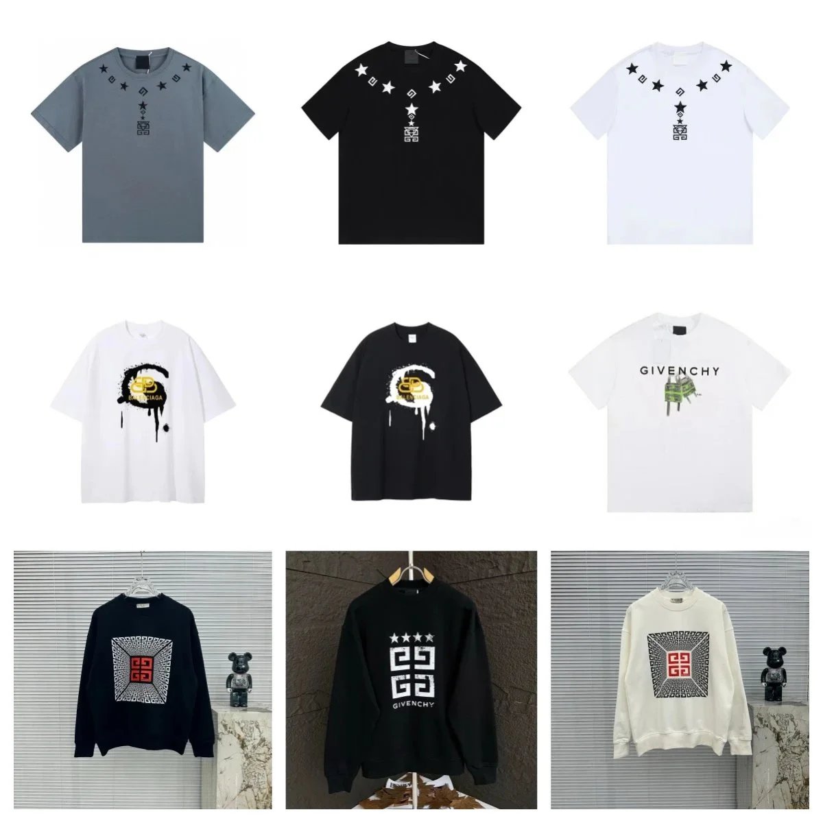 Balenciaga Givenchy Collaborative Graphic T-Shirts & Sweatshirts - 002480