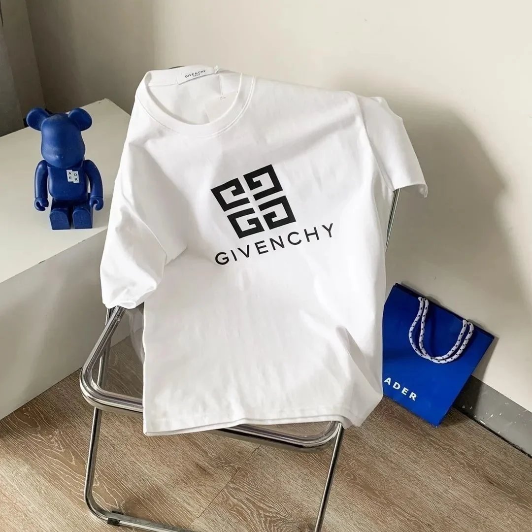 Givenchy Logo Print Black White Gray Crewneck Sweatshirt