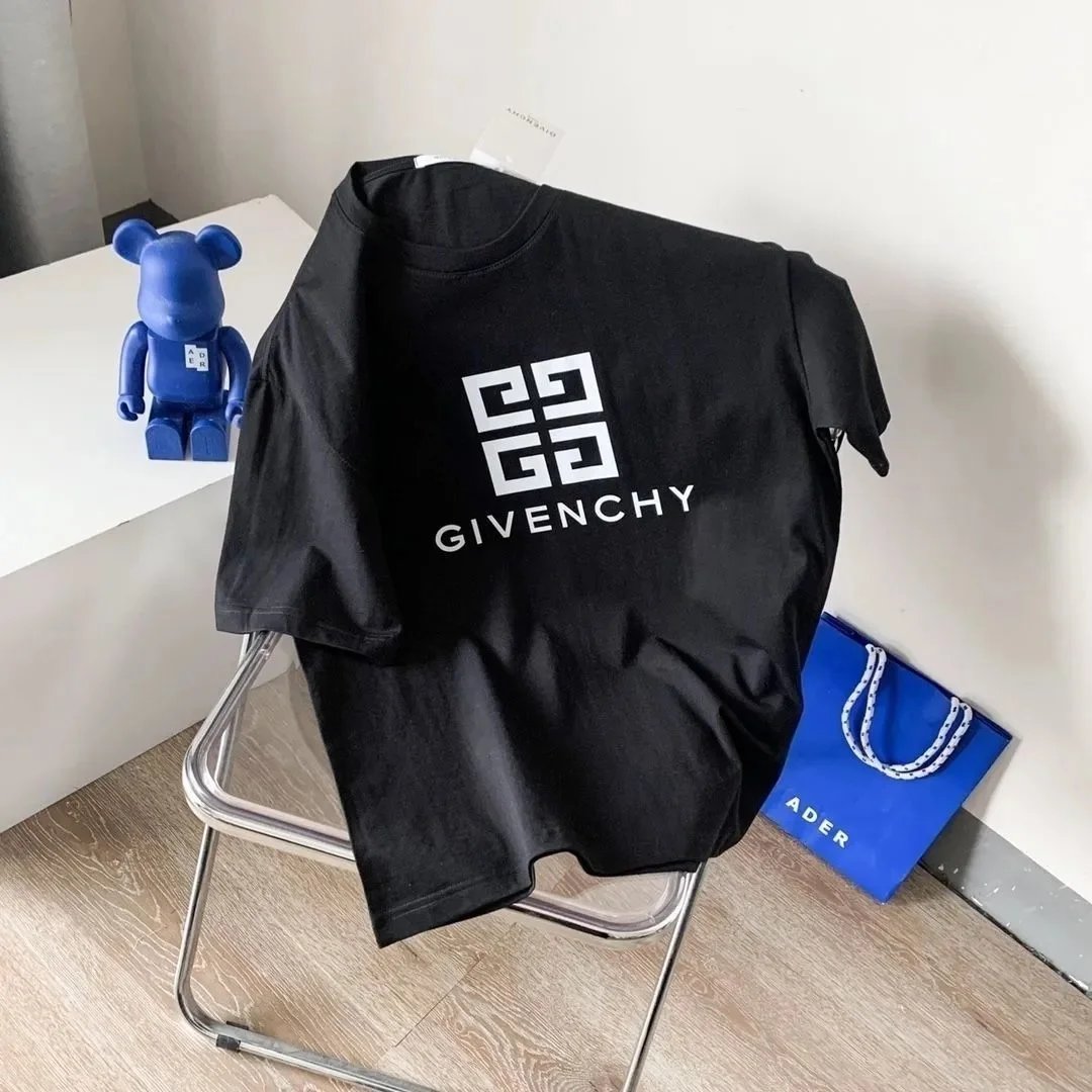 Givenchy Logo Print Black White Gray Crewneck Sweatshirt